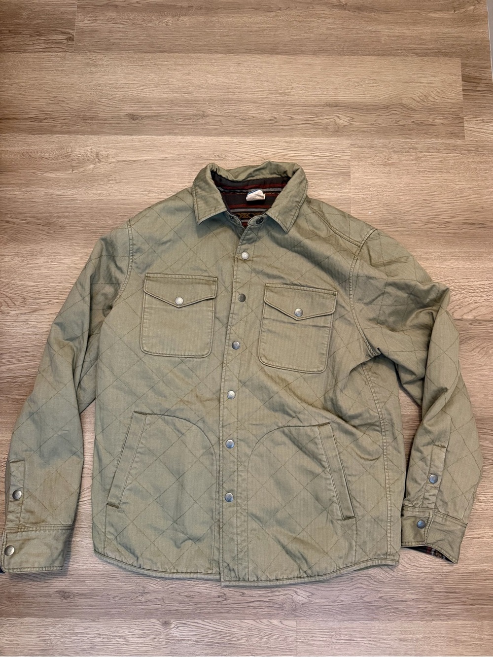 Faherty Doug Good Feather Reversible Bondi Aztec Jacket Size Mens Medium